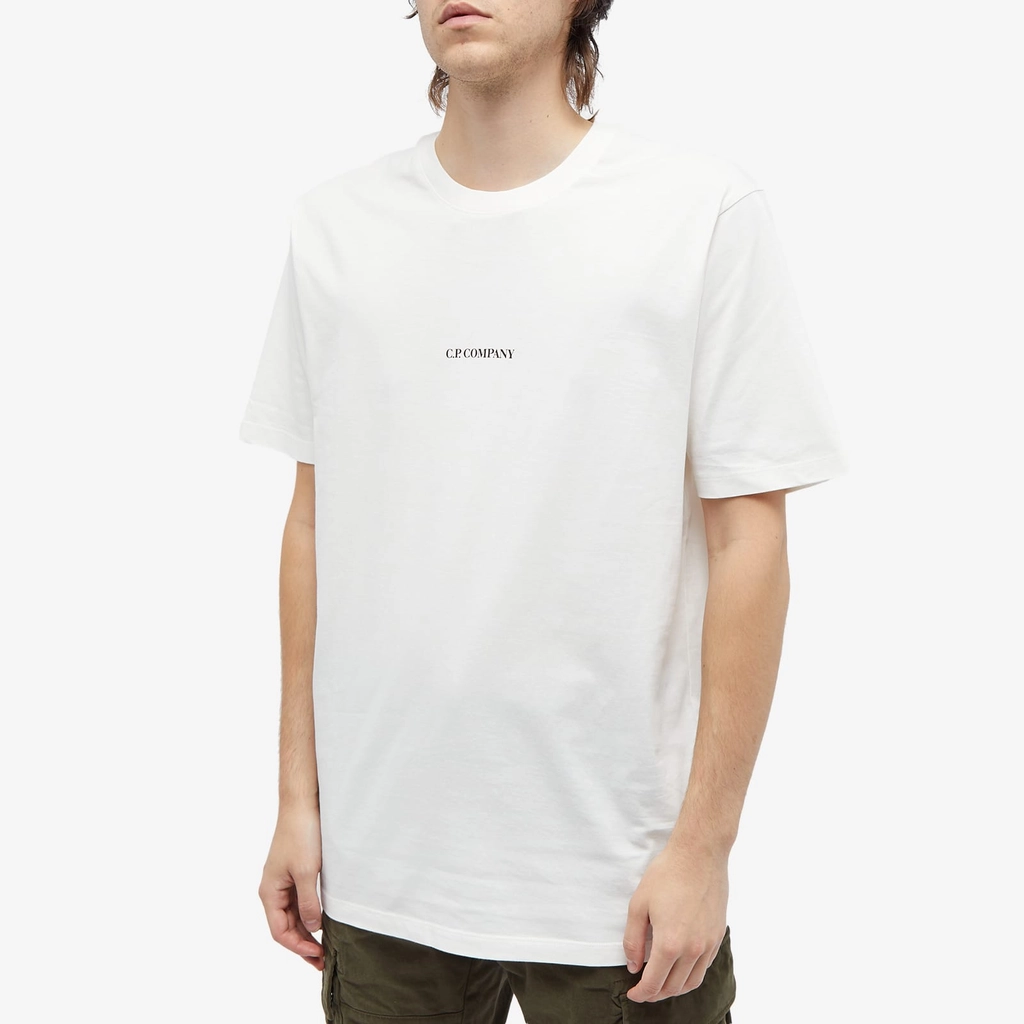 CP Company Men's Small Logo T-Shirt Gauze White